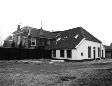Gezicht op de achterzijde van het pand Abstederdijk 188-190 te Utrecht.
